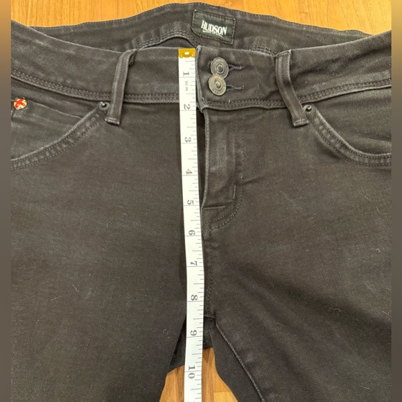Hudson Black Mid Rise Straight Leg Jeans – Size 30 - Picture 5 of 5
